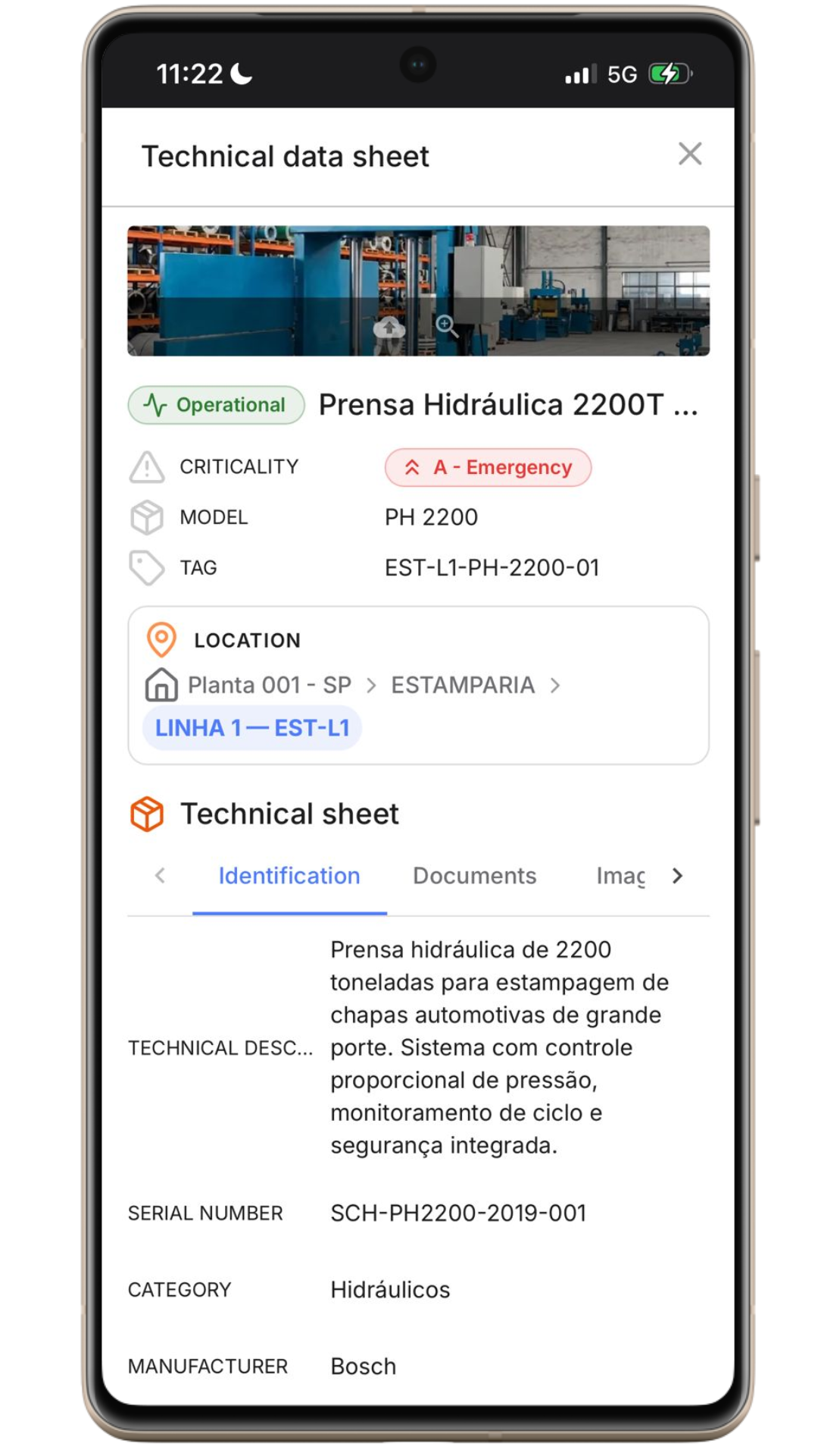 YUFRA mobile technical record